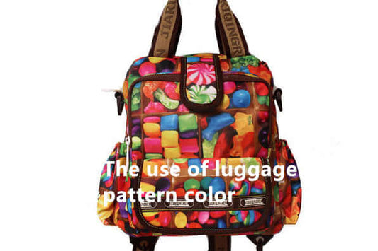 The use of luggage pattern color