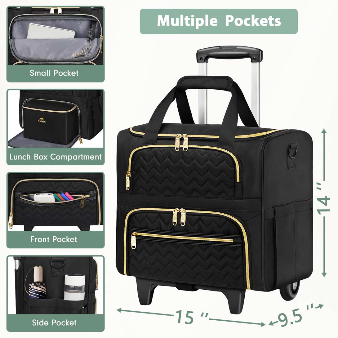 MATEIN-Carry-On-Rolling-Teacher-Work-Bag-with-Lunch-Box_2