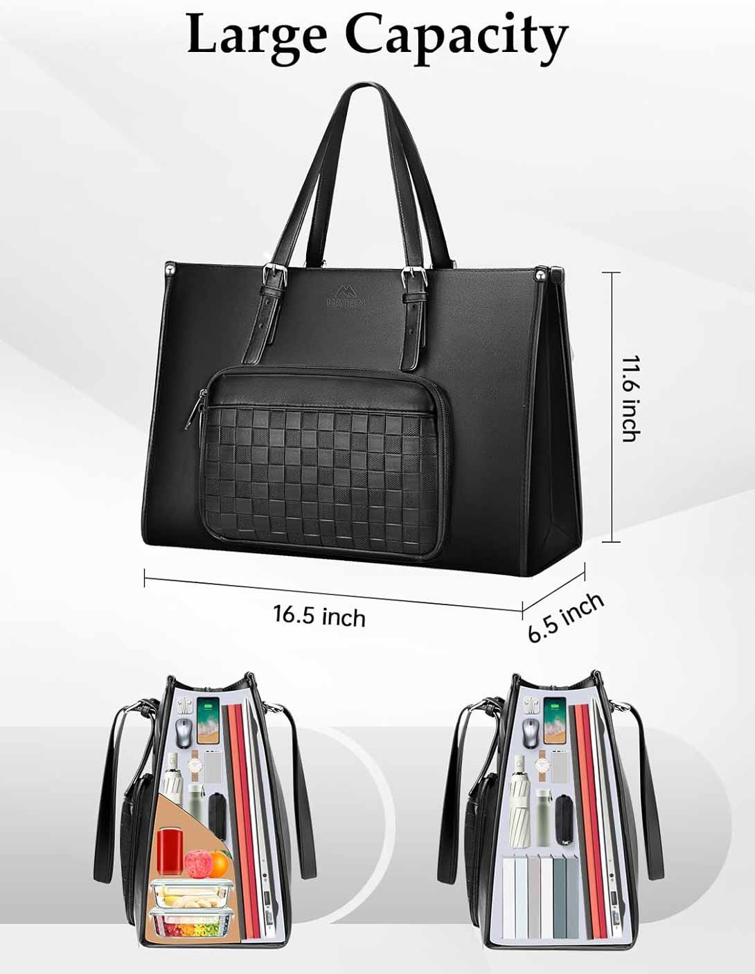 Office bag with lunch compartment on sale