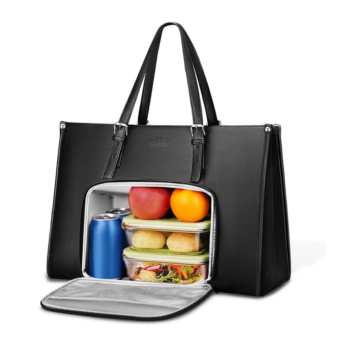 MATEIN-Latop-Tote-Bag-with-Insulated-Lunch-Compartment