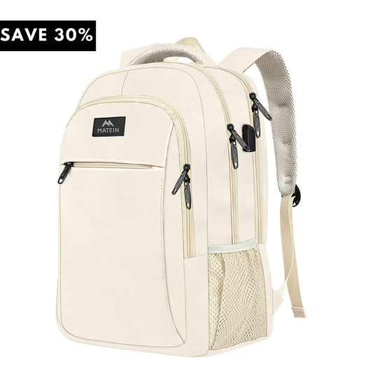 MATEIN-Mlassic-Beige-Laptop-Backpack-for-University-13