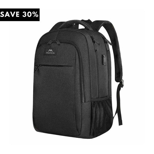 MATEIN-Mlassic-Black-Minimalist-Backpack