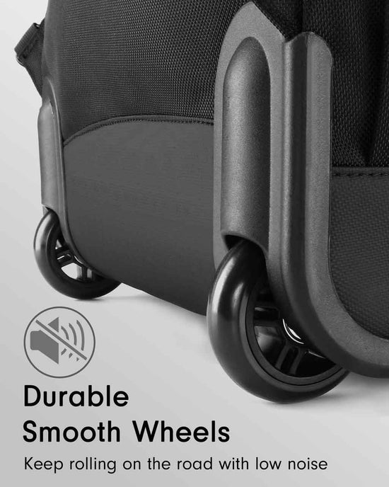 MATEIN Travel backpack with Wheels Black Color
