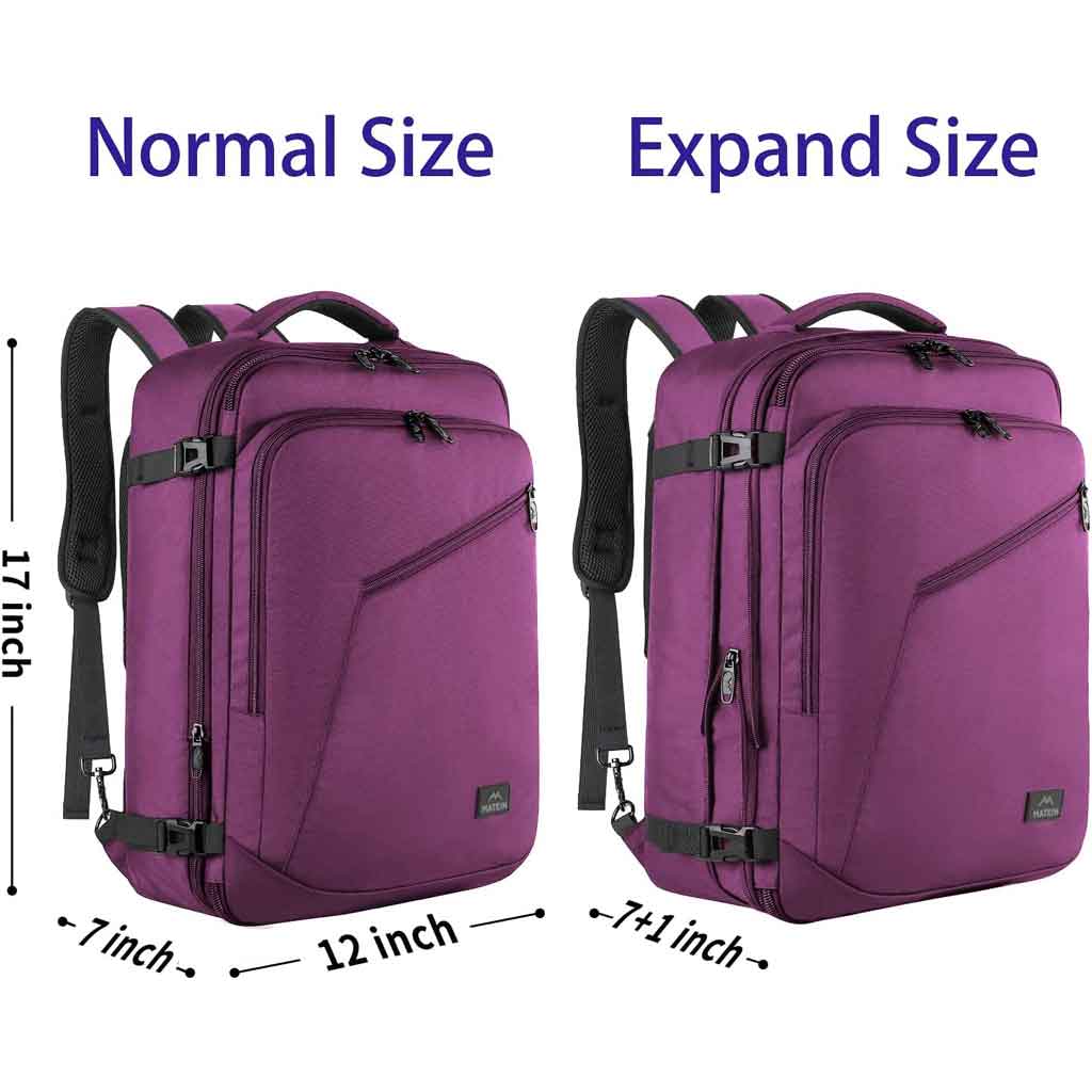 Rinlist Travel Backpack for Women Men, TSA Friendly Carry-on  Backpack Airline Approved, Personal Item Bag on Airplanes, Travel  Essentials Must Haves, Pink