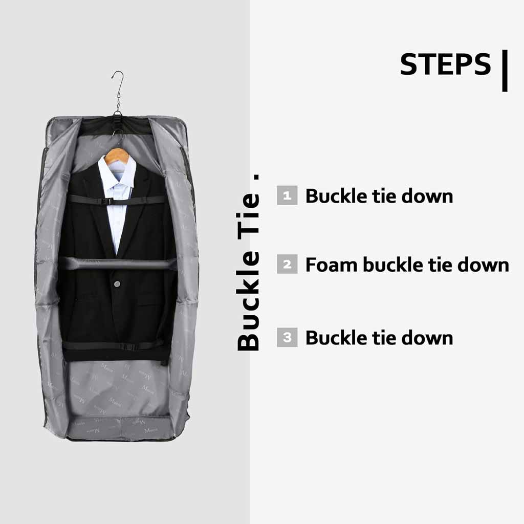 Convertible Travel Garment Bag, Carry on Garment Duffel Bag for Men Women -  4 in 1 Hanging Suit Business Travel Bag with Double Back Strap and