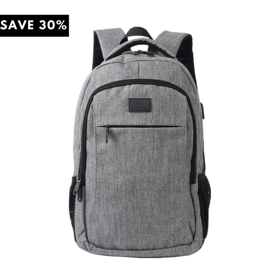 Matein Mlassic Gray Laptop Backpack