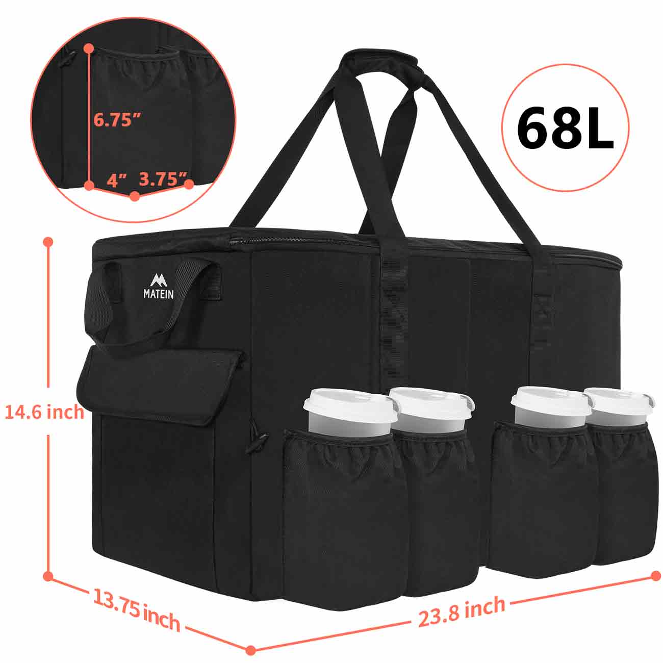 Large Delivery Bag with Removable Liner - TWB Innovations