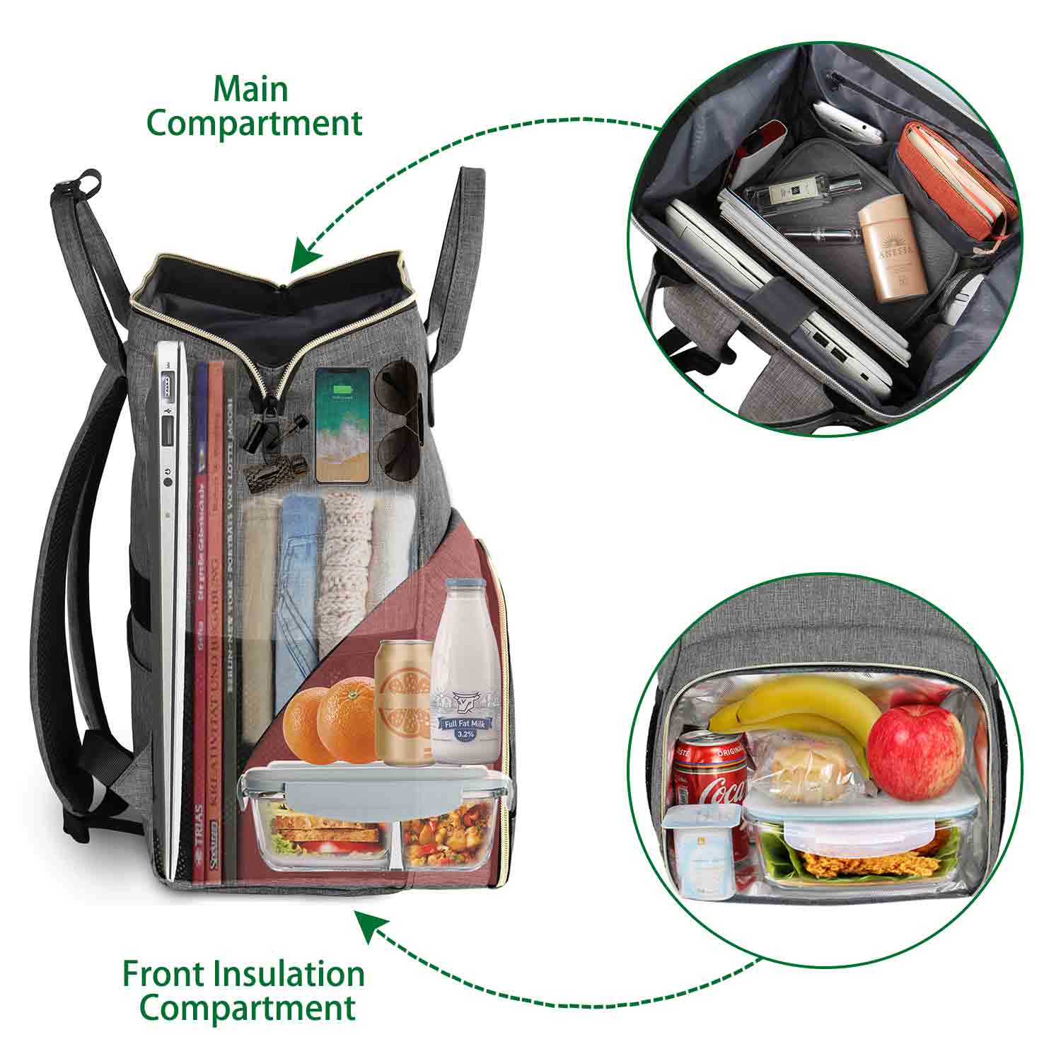 Lunch Bag Insulated Lunch Box for Women Men - Large India