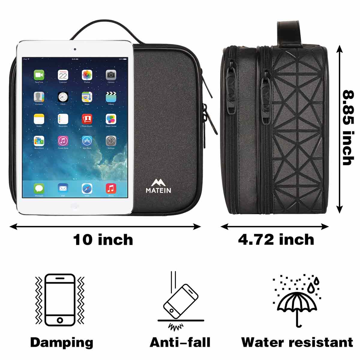 Matein 11 Cable Electronic Carrying Case Organizer Travel Storage