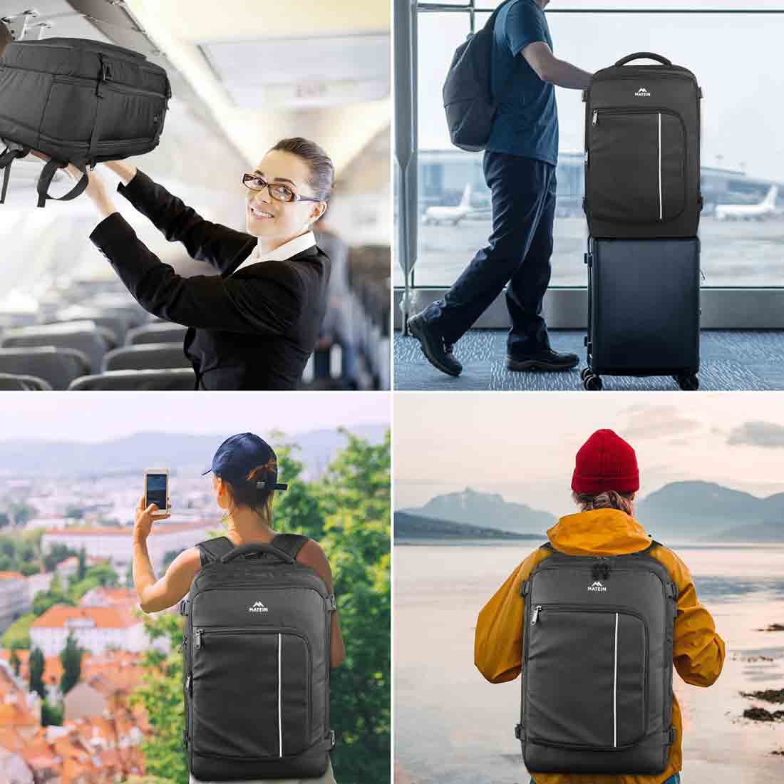 Matein Carry-on Travel Backpack