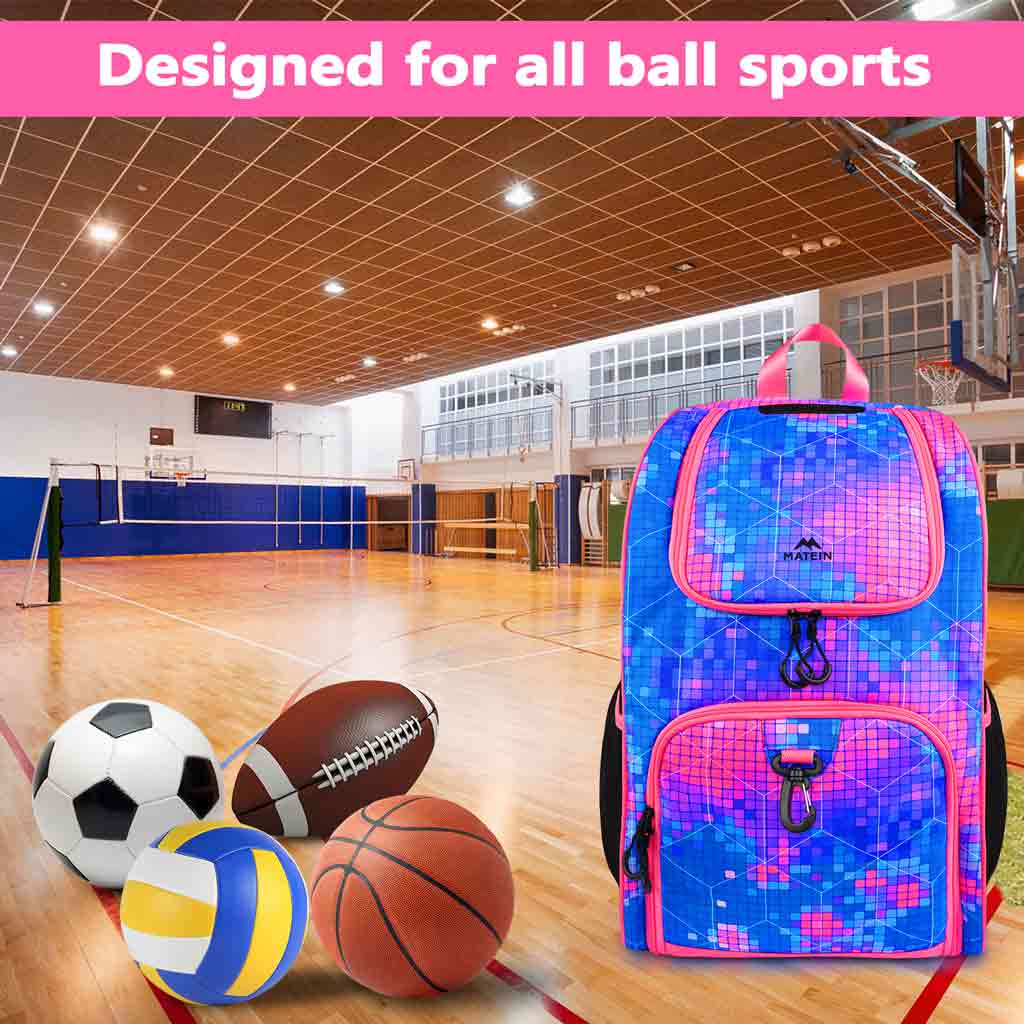 Basketball Backpack Large Sports Bag for Men with Separate Ball