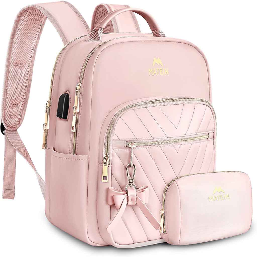 Matein-Mini-Backpack-for-Women-lady-backpack-black-pink