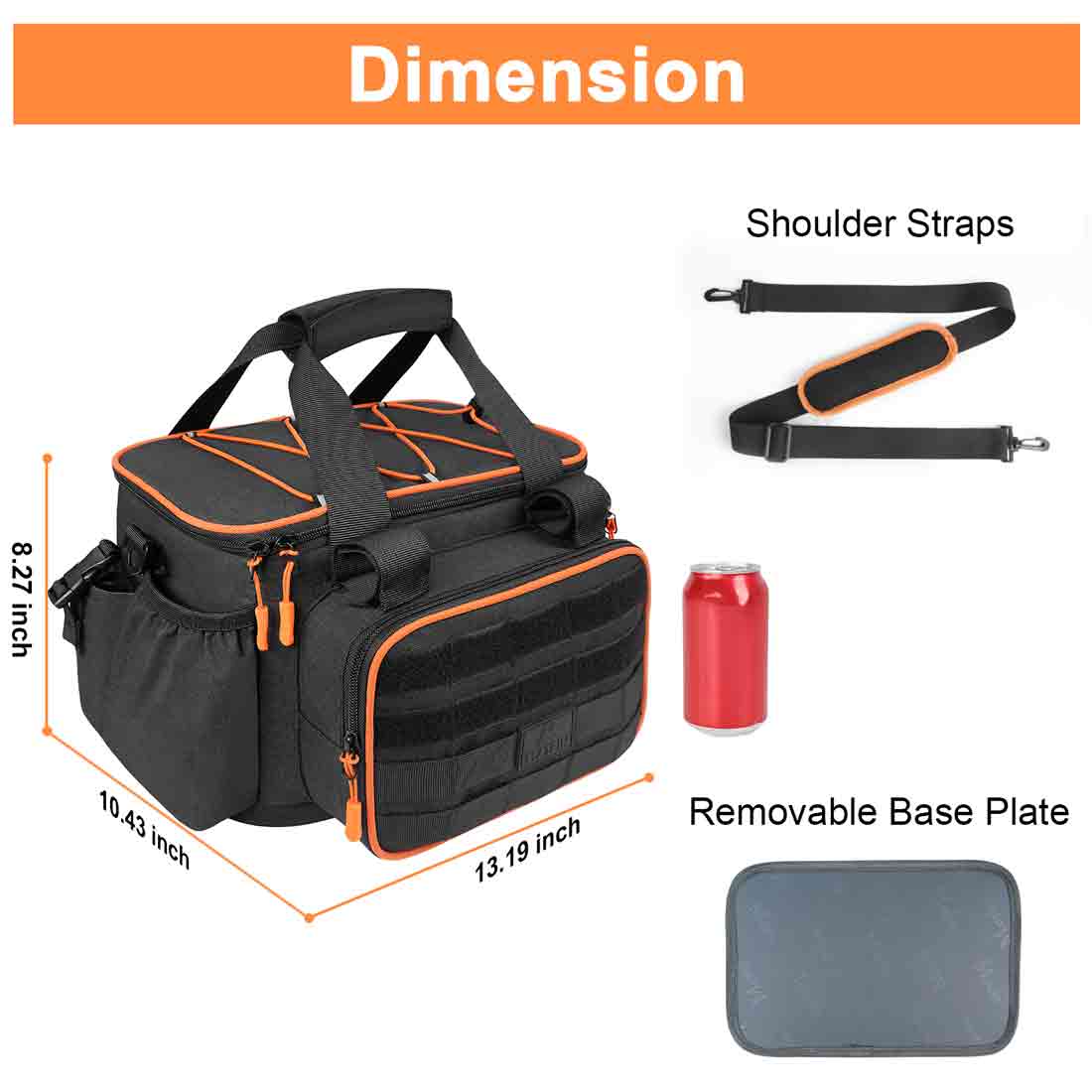 New Designed Tackle Box Cooler Matein Large Fishing Bag Wheels 5