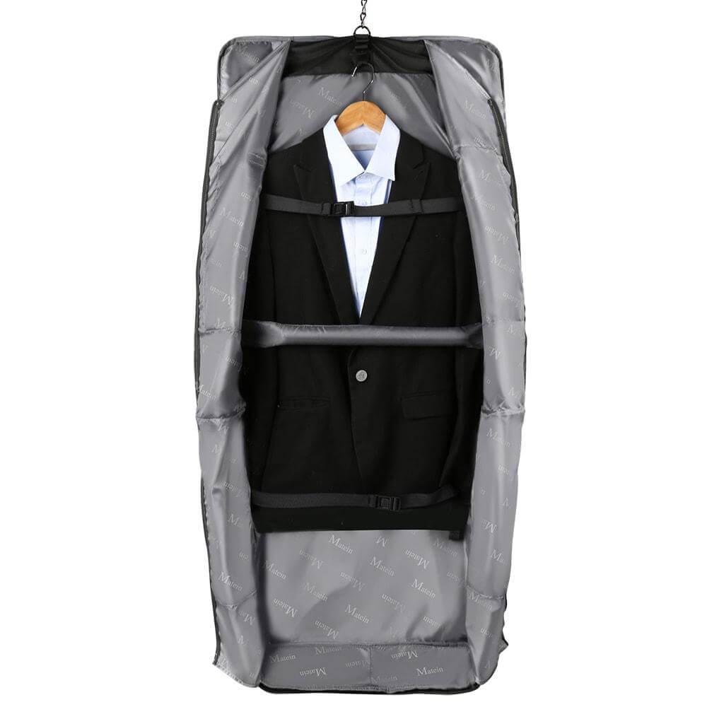 Matein Garment Bags, Large Suit Travel Bag with Pockets & Shoulder Strap for Business Trip, Professional Foldable Carry on Bag Gifts for Men Women